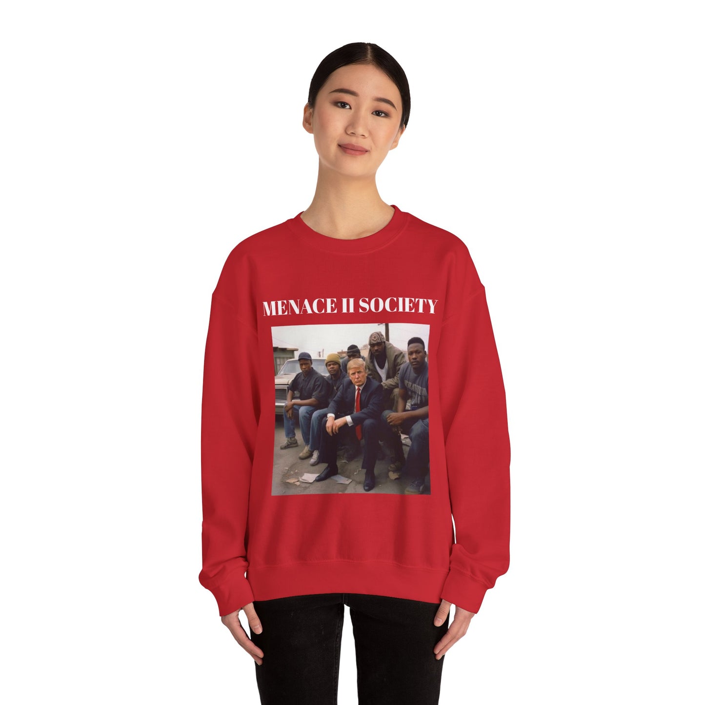 VoteMaxxing Signature Trump Icon Sweatshirt "Menace" Alternate Version