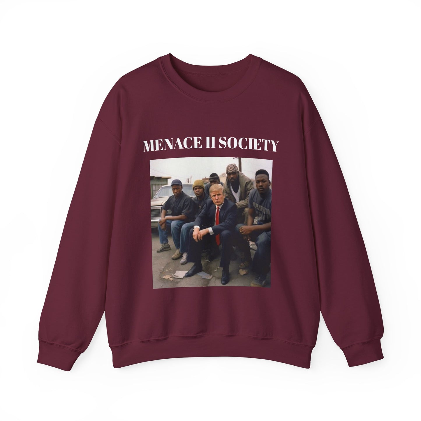 VoteMaxxing Signature Trump Icon Sweatshirt "Menace" Alternate Version