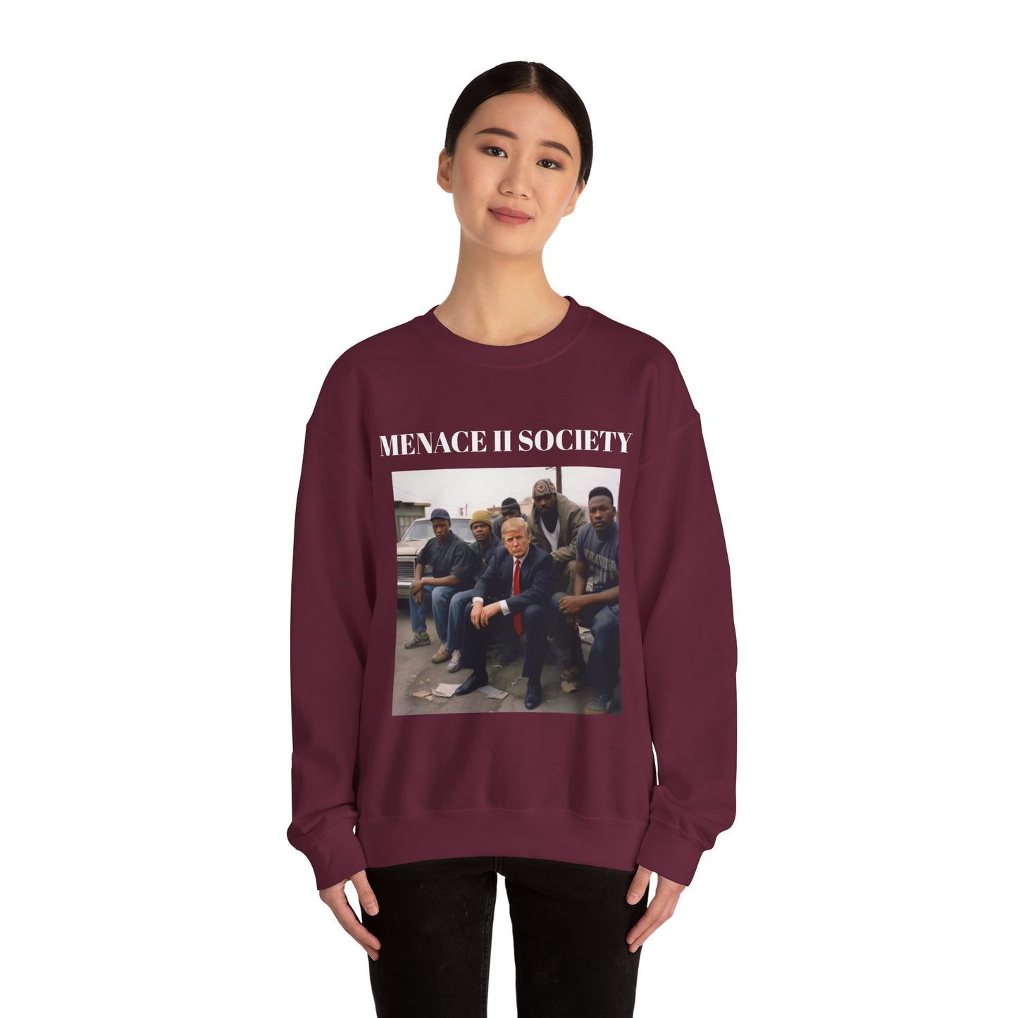 VoteMaxxing Signature Trump Icon Sweatshirt "Menace" Alternate Version