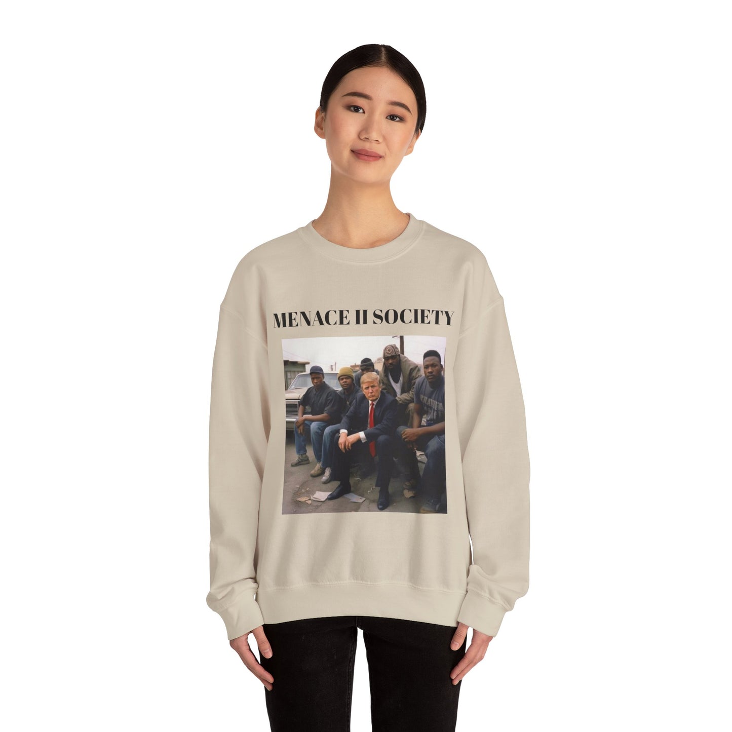 VoteMaxxing Signature Trump Icon Sweatshirt "Menace" Alternate Version