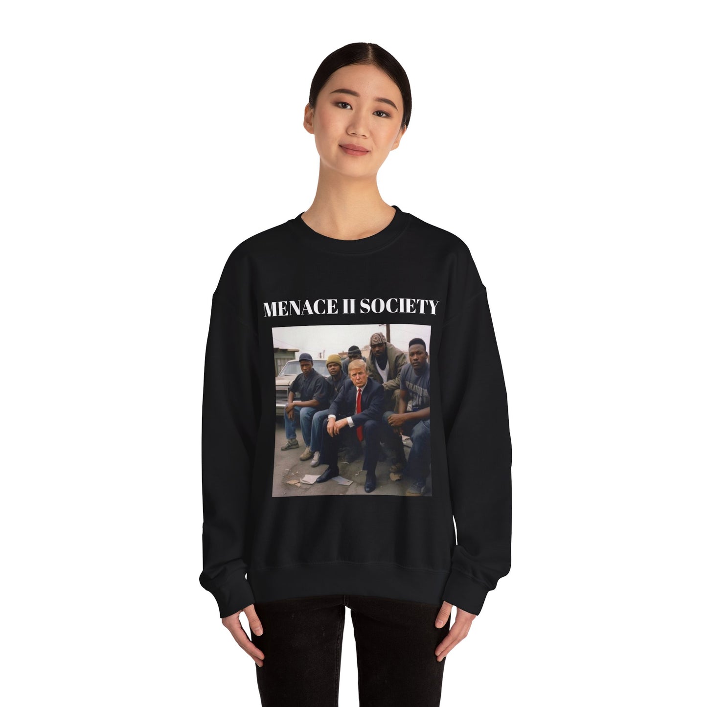 VoteMaxxing Signature Trump Icon Sweatshirt "Menace" Alternate Version